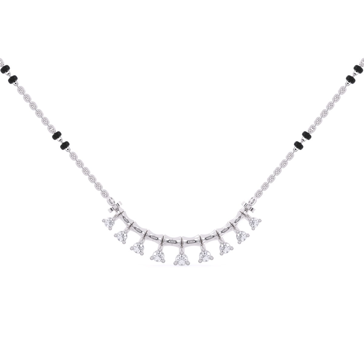 Minimalistic Round Diamond Mangalsutra